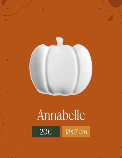 céramique peint à la main, décor citrouille, atelier Mère et Fille à Compiègne